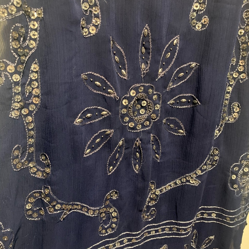 Summer beaded dress 👗 size Medium 🌺 - Picture 4 of 6